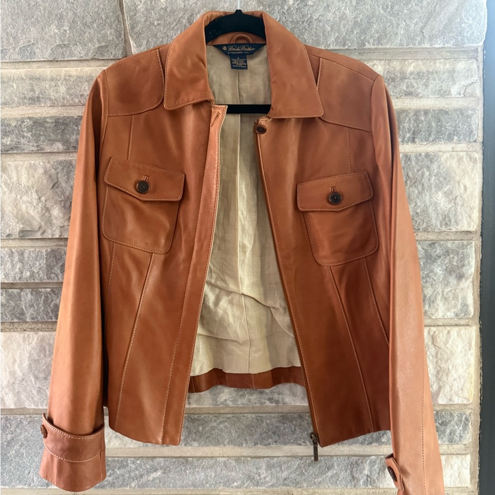 Women's Tan Leather Jacket
